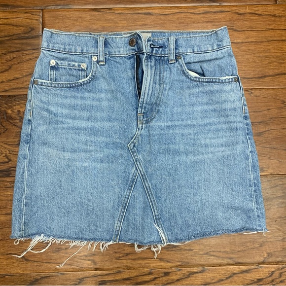 Everlane Skirts Everlane The Denim Reconstructed Skirt Poshmark